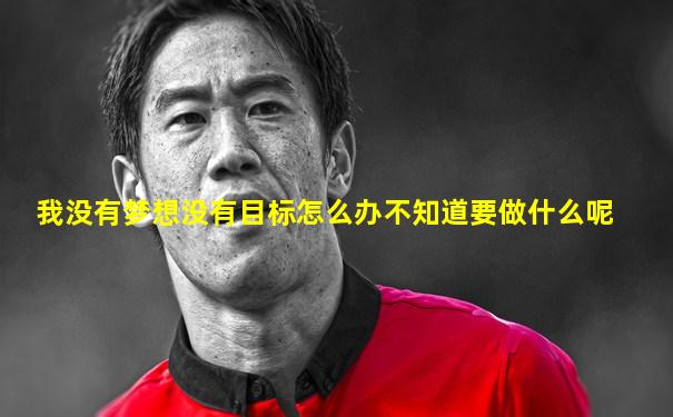 我没有梦想没有目标怎么办不知道要做什么呢