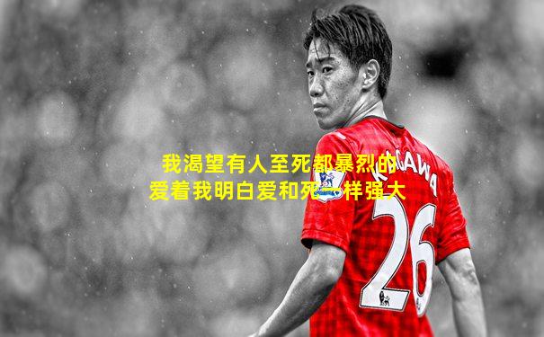 我渴望有人至死都暴烈的爱着我明白爱和死一样强大