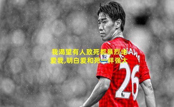 我渴望有人致死都暴烈地爱我,明白爱和死一样强大