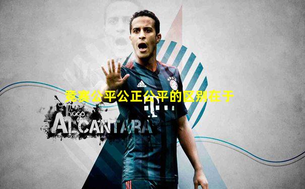 竞赛公平公正公平的区别在于